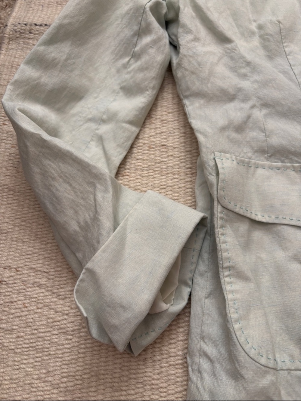 Faconnable Linen Structured Blazer - Picture 4 of 8